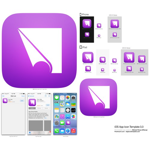 Create a slick modern Icon for an iOS App