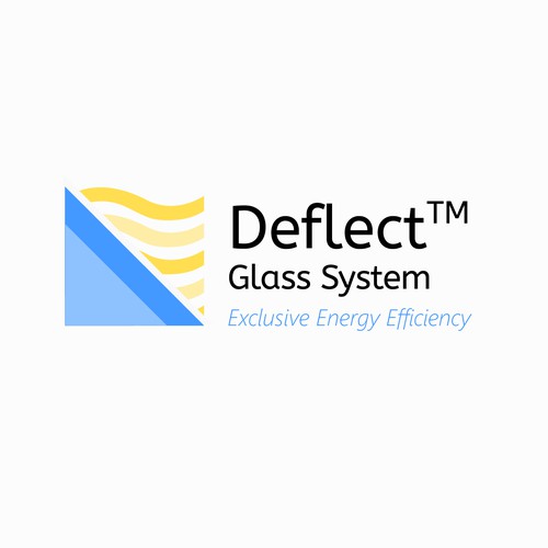 Flat design logo concept for windowsglass system