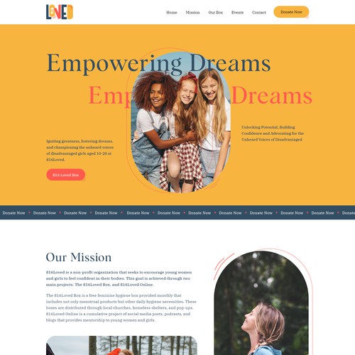 816Loved Website Design