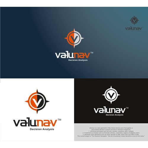 Unique decision analysis web application logo needed for ...valunav.com