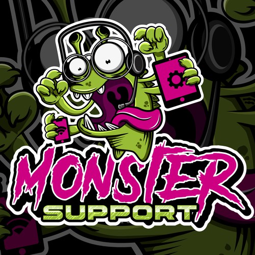 Monster Support Digital Illustration