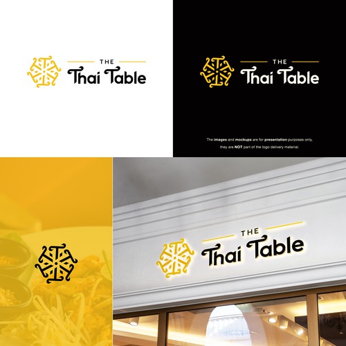 Modern Thai Restaurant Logo Design | The Thai Table Branding