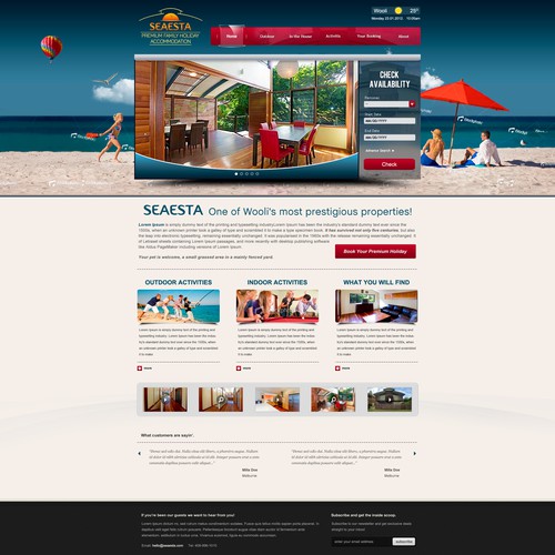 Create the next website design for Seaesta