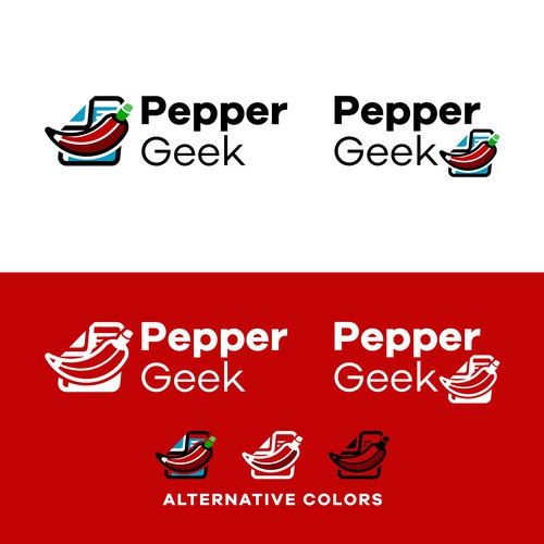 Spicy food blog logo