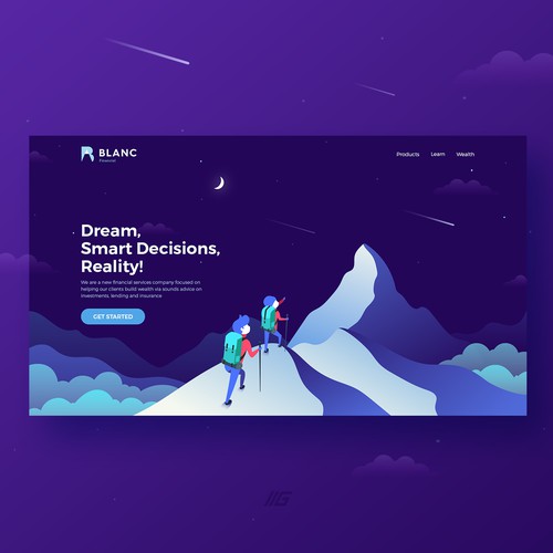 Landing page illustration