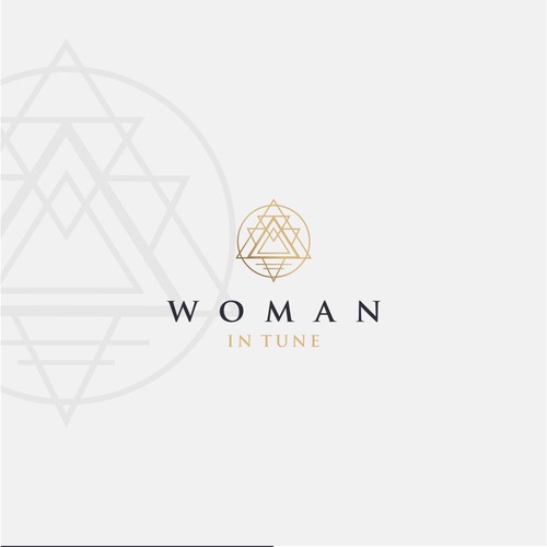 warm, feminine, and classy logo for woman in tune