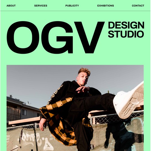 OGV design studio website redesign concept