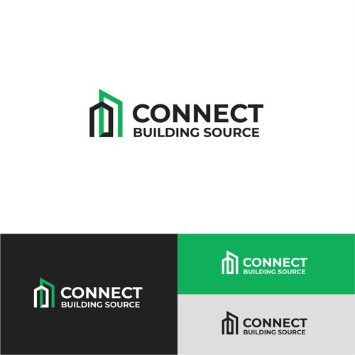 Connect Building Source logo design
