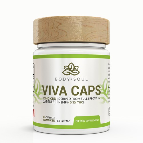 Design Product Label for All-Natural Wellness Capsules