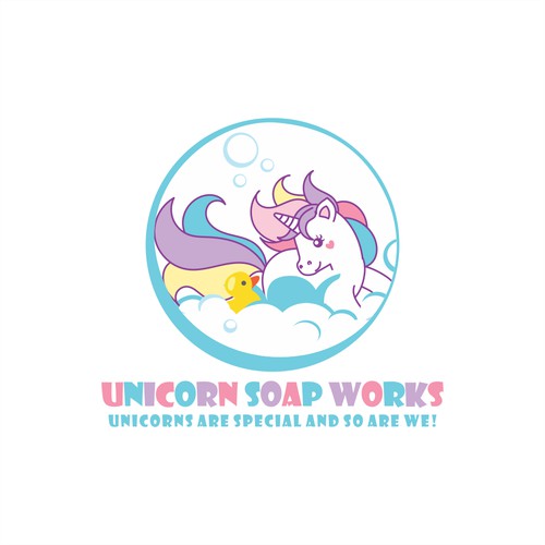 Logo Design for Unicorn Soap Works