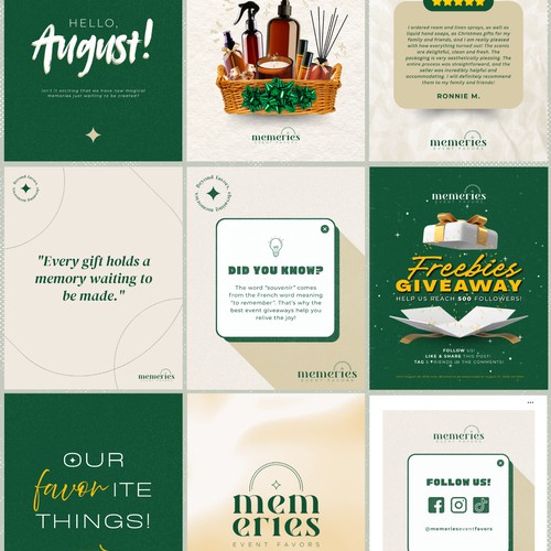 Memeries Event Favors | Social Media