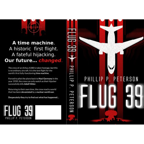 Book cover for time travel thriller