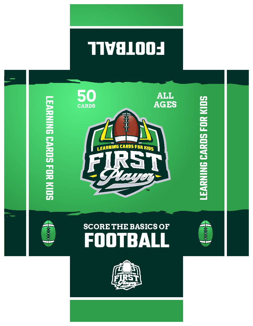 New logo design and packaging for First Player Cards