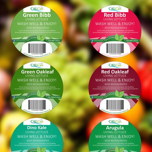 label Design for organic food *sticker"