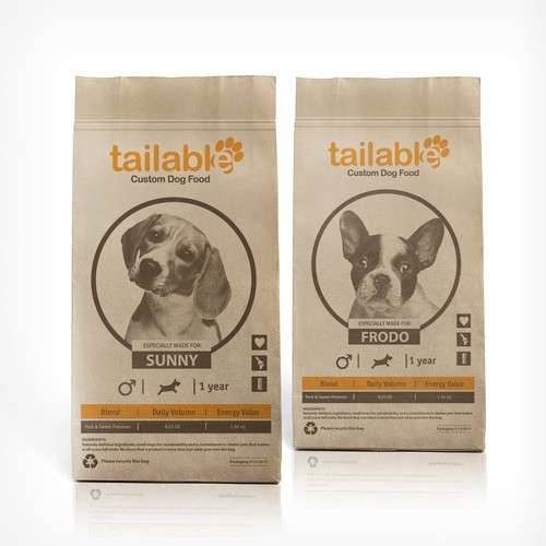 TOP DESIGNS: DOG FOOD PACKAGING. Unique as your dog. 