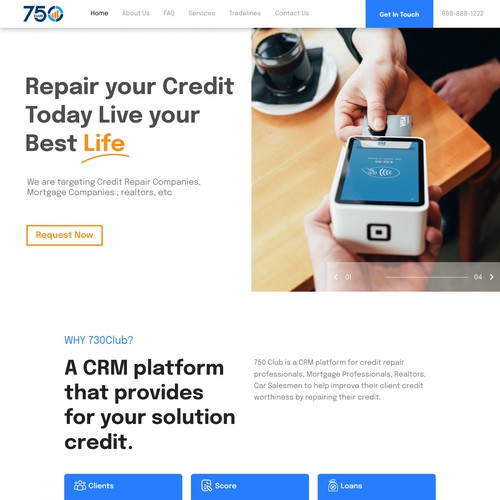 Credit Agency Landing Page