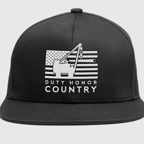 Design for pipeliner's apparel , "Duty Honor Country" Cap