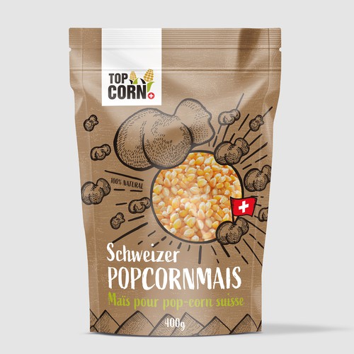 Swiss Popcorn Packaging