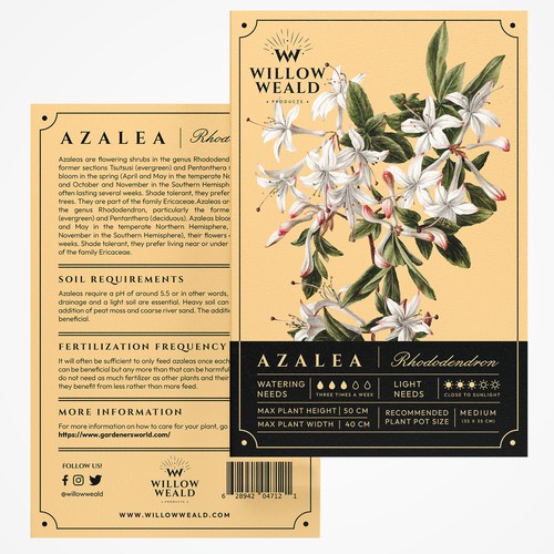 Label Design for Willow Weald