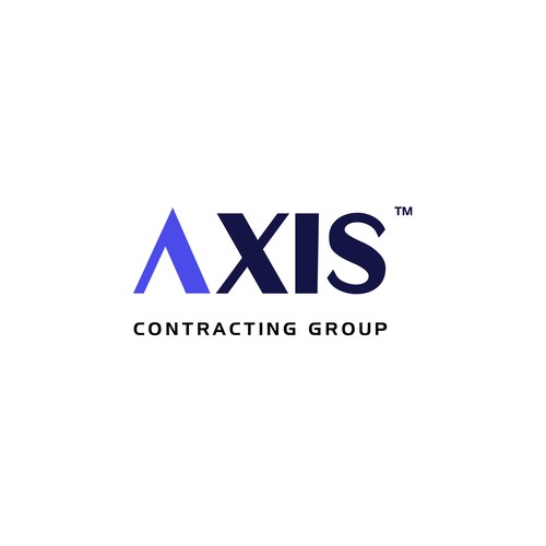 Logof for ‘Axis’, a building contracting company 