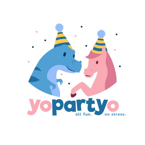 Fun logo for kids' birthday party site