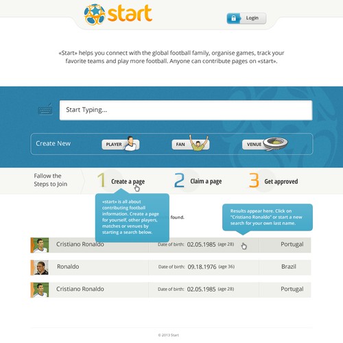 website design for start