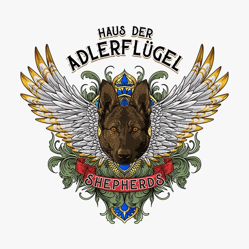 Classic logo for Haus der Adlerfluger shepherds