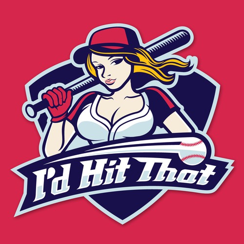 Fun and Sexy Softball Logo