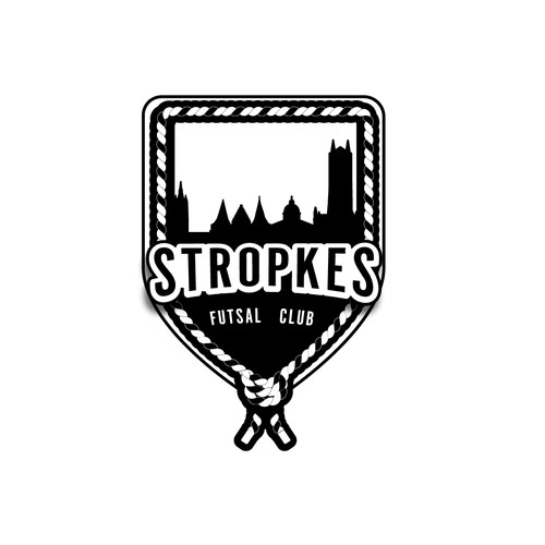 Stropkes football shirt logo design