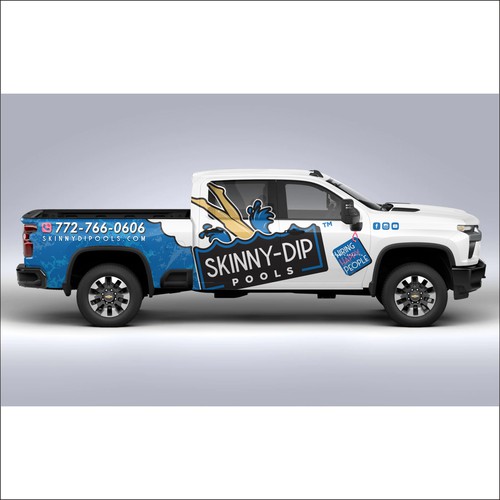 BOLD WRAP DESIGN for SKINNY-DIP POOLS