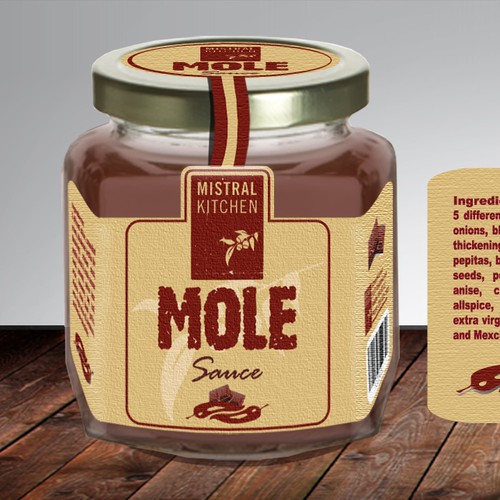 Product label needed for Mistral Kitchen's Mole sauce