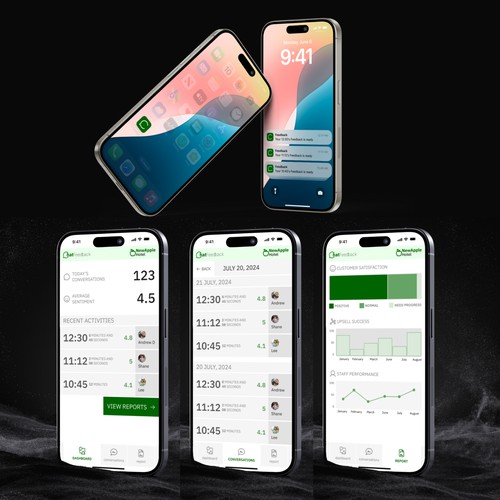 iOs mobile application for an AI-based feedback and analysis application intended for the hotels