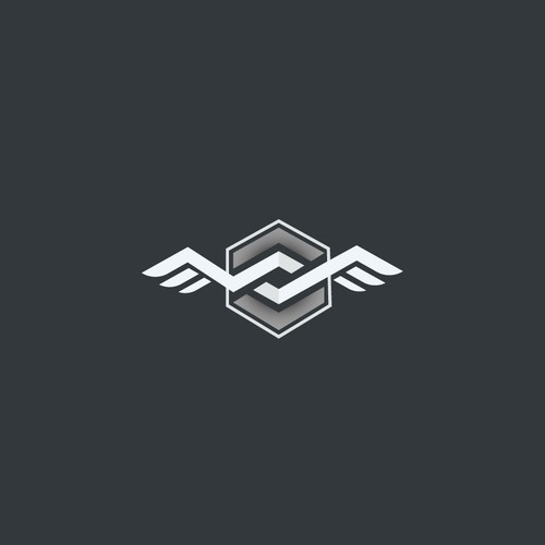 Hexagon with wings