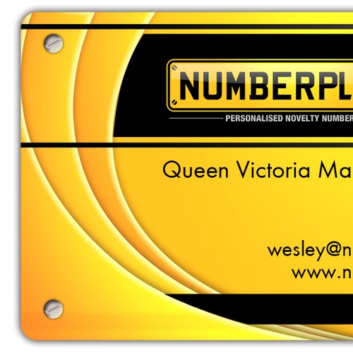 Numberplates4Fun Business card