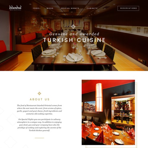 Turkish restaurant website design