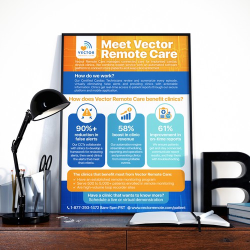 Vector Remote Care Medical Flyer