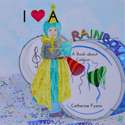 Children Book Cover Design - I love a rainbow