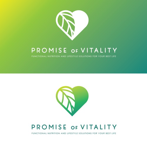 simple yet elegant design for "Promise of Vitality"