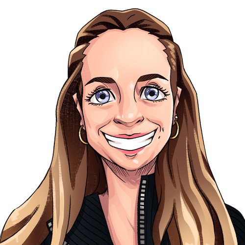 Digitally Painted - Cartoon Style Portrait