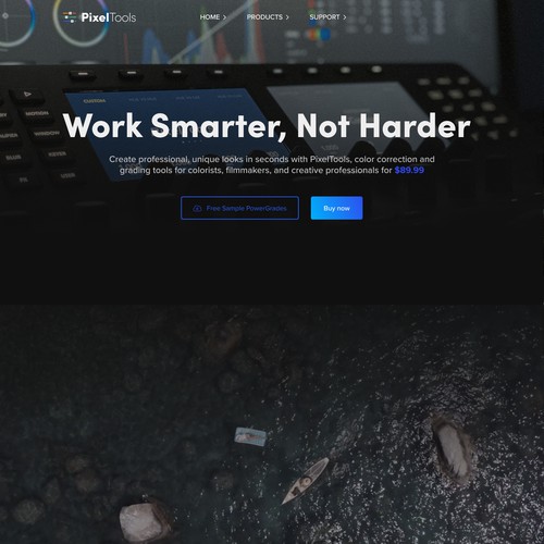 PowerGrade Presets Landing Page