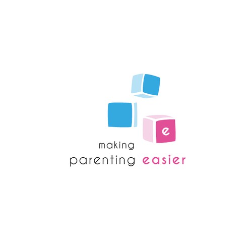 logo concept for an online portal where parents watch videos and get articles from industry experts. 