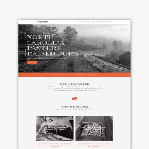 Squarespace Website for Farm 