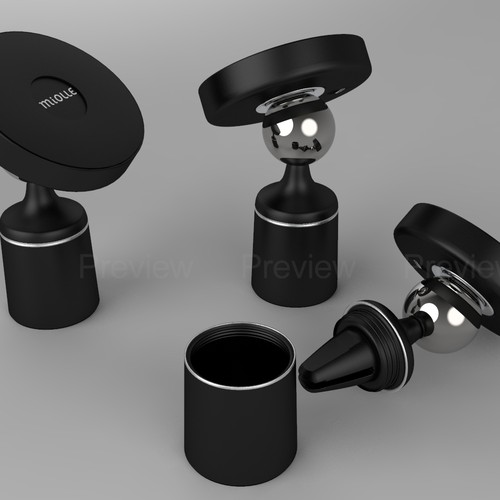 3D rendering for Qi wireless charger