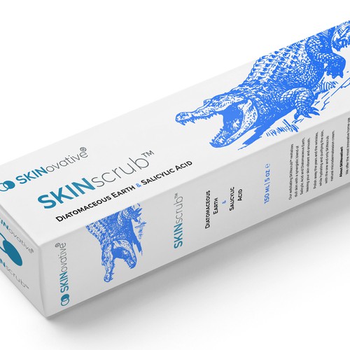 Agressive skin scrub innovative package design