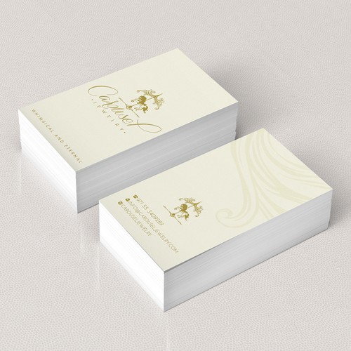 Whimsical and Eternal Jewelry Brand business card