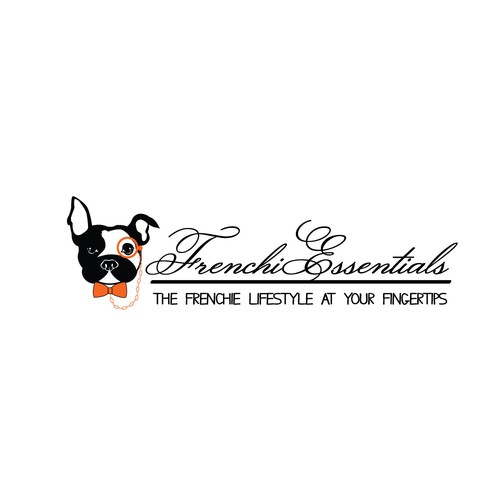 Logo for a luxury product line for Frenchie Bulldogs