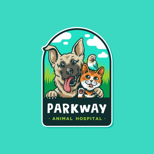 Fun Cartoony logo for Parkway Hospital