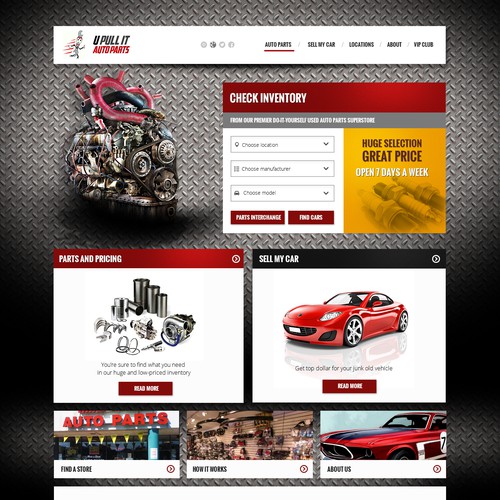 Auto Parts Web Site