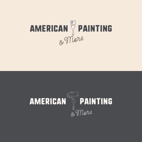 Rustic & Minimalist Logo for Painting Contractor