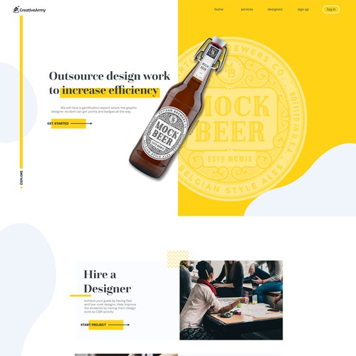 Web Design for Creative Army